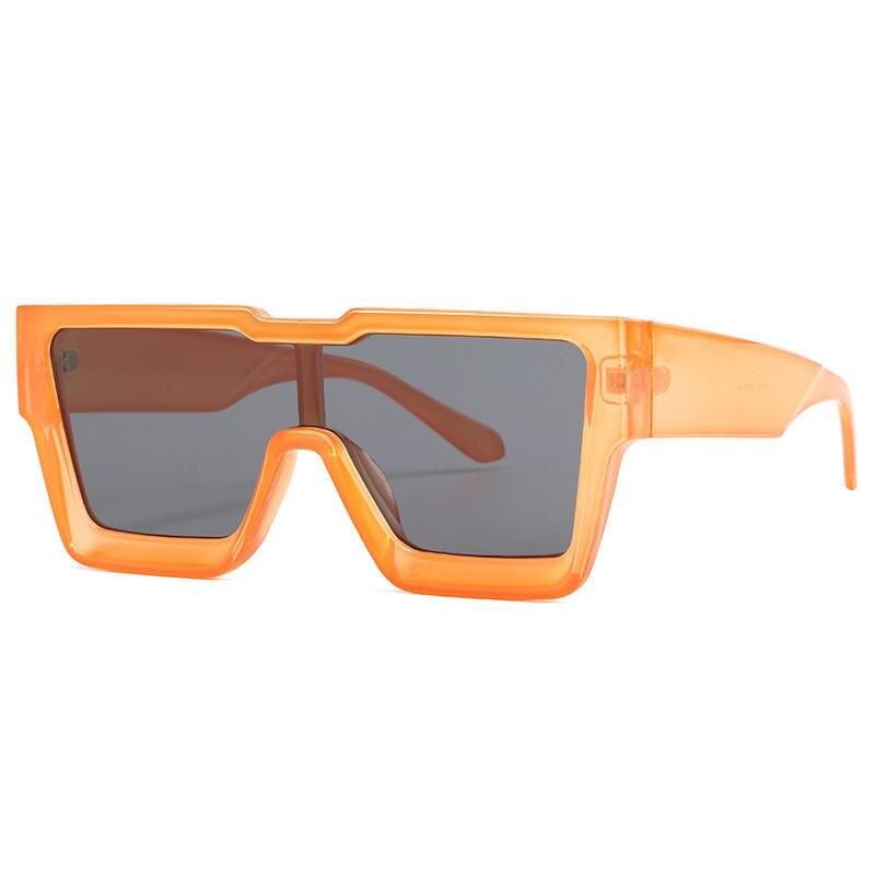 Oversized Square Sunglasses - Vintage Unisex Sunnies with UV400 Protection 