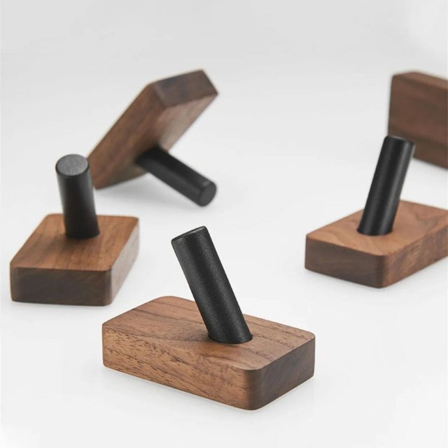 Walnut Solid Wood Single Hook - Image 7