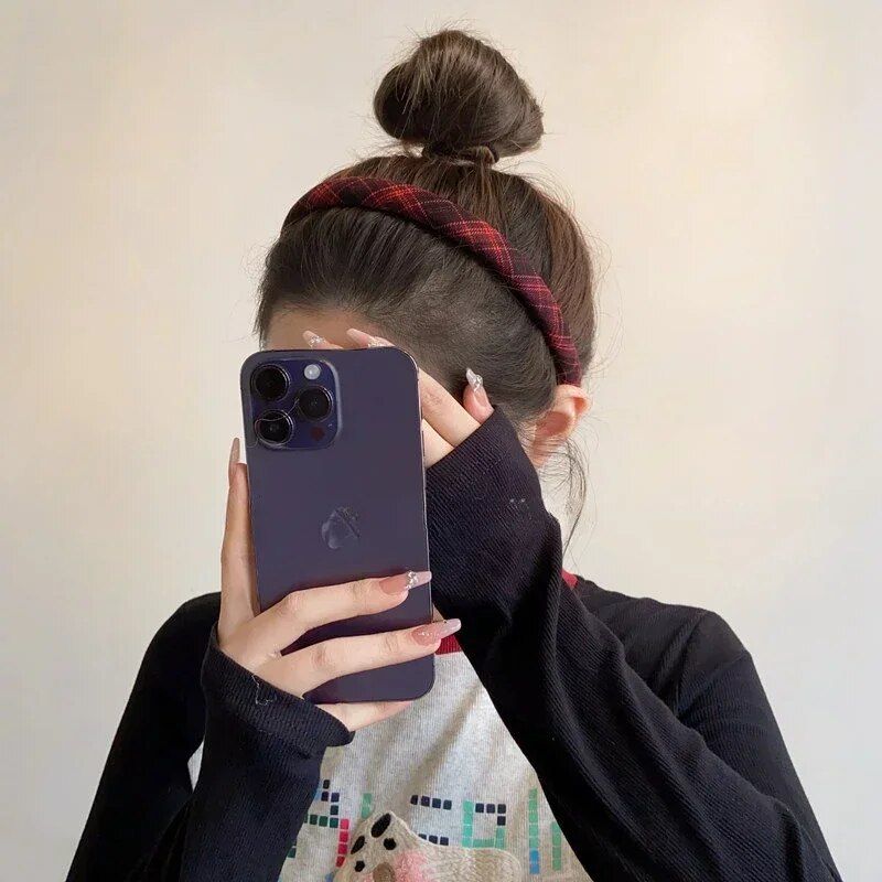 Elegant Plaid Hairband 