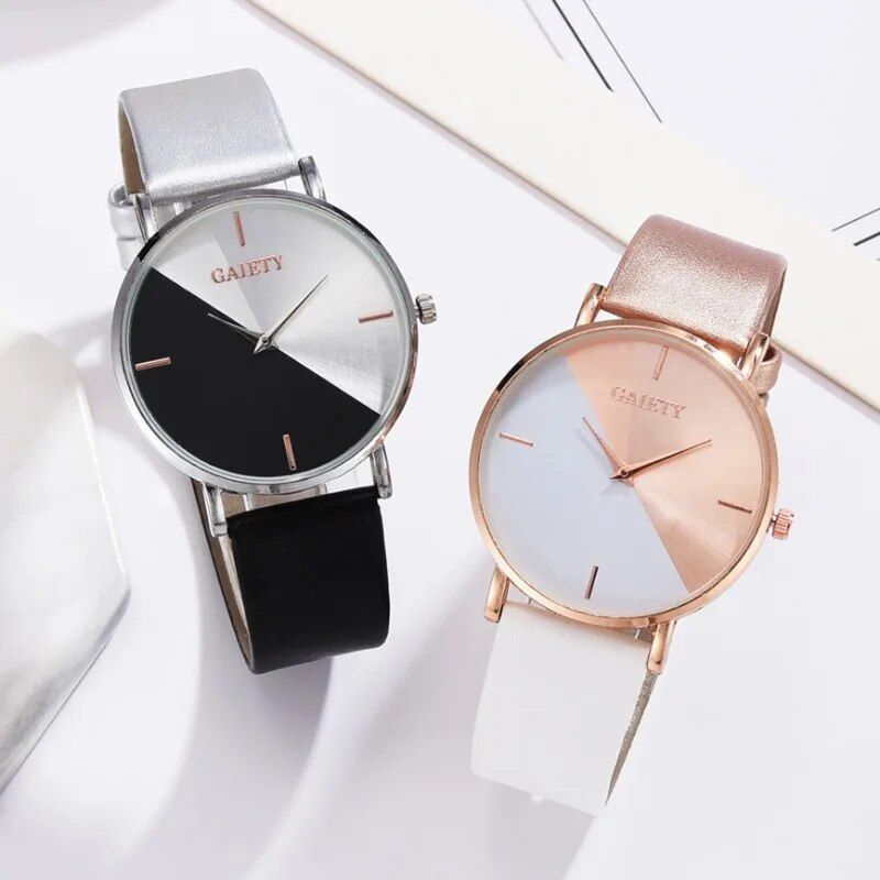 Elegant Dual-Tone Quartz Ladies Watch 