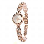 Elegant Quartz Bracelet Wristwatch with Rhinestones for Women - Image 2