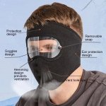 Windproof Winter Cycling Face Mask with Eye Protection and Breathable Fabric - Image 4
