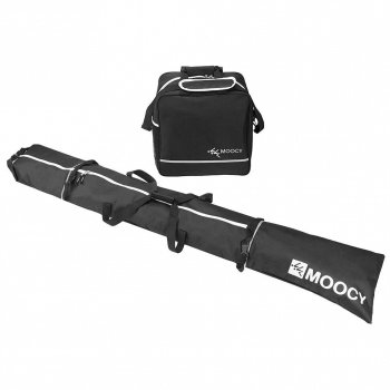 Waterproof Ski Bag & Boot Bag Combo - Padded Ski Gear Travel Set for All-Weather Protection