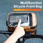 Waterproof Bicycle Handlebar Bag with Touch Screen Phone Pouch - Image 3