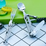 Multi-Function Stainless Steel Folding Cutlery Set - Image 5