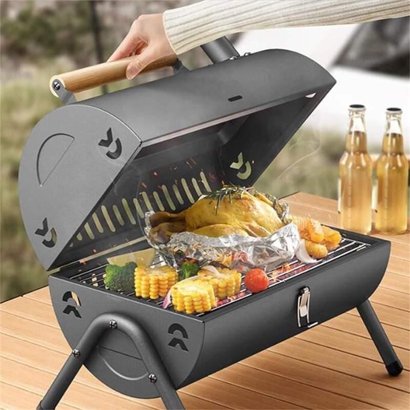 Charcoal Smoker BBQ Barbecue Grill Outdoor USB Electric Rotary