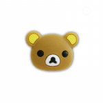 Cute Brown Bear Tennis Racket Vibration Dampener - Silicone Shock Absorber for Enhanced Play