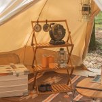 Versatile Bamboo Outdoor Folding Rack - Image 4
