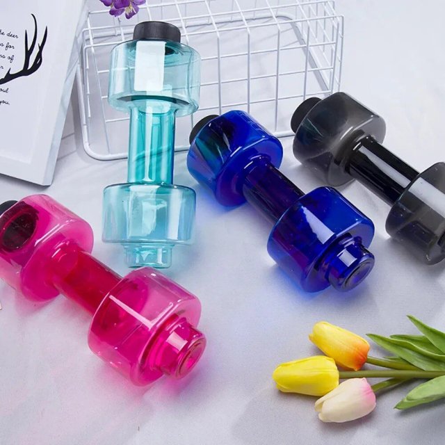 Multifunctional Dumbbell Shaped Water Bottle for Fitness Enthusiasts - Image 5