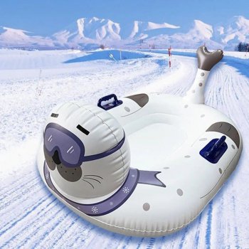 Heavy-Duty Inflatable Snow Tube - 47