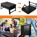 Compact and Versatile Portable Charcoal Grill - Ideal for Outdoor Cooking, Camping, and Picnics - Image 5