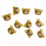 Cute Brown Bear Tennis Racket Vibration Dampener - Silicone Shock Absorber for Enhanced Play - Image 3