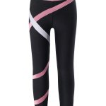 Kids' Athletic Wear Set - Stretchy Long Sleeve Crop Top & Colorblock Leggings for Gymnastics, Yoga, Skating - Image 7