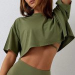 Women's Yoga Smock Tee - Quick Dry Fitness & Outdoor Training Top - Image 2