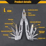 Compact 14-in-1 Stainless Steel Multi-Tool Pocket Knife - Image 5