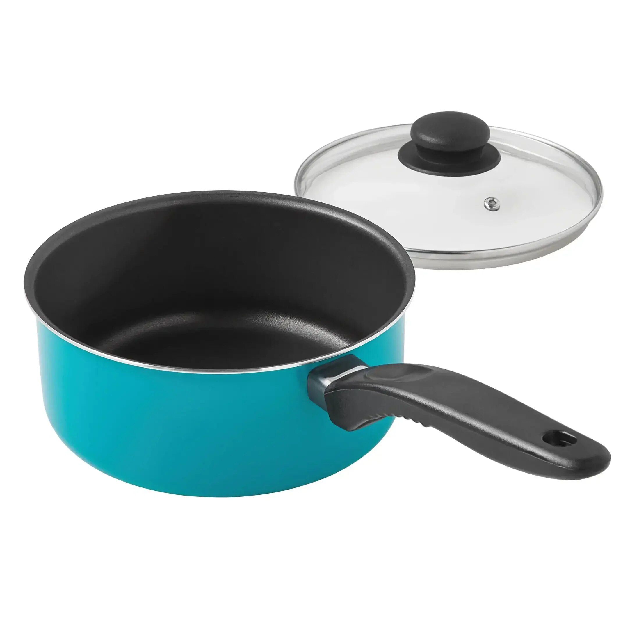 7-Piece Teal Non-Stick Aluminum Cookware Set Home & Garden Kitchen Kitchen & Dining