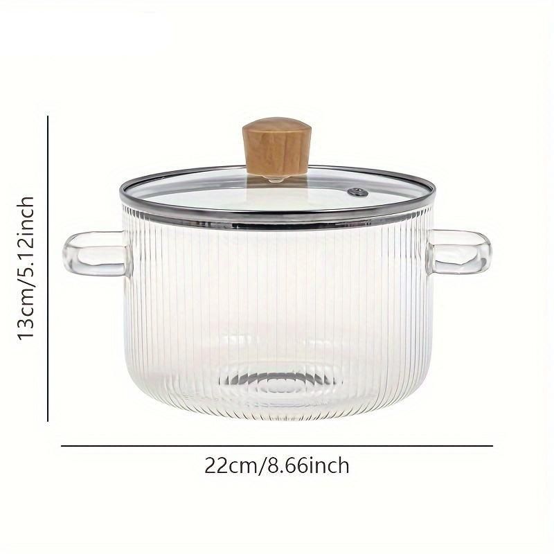 Versatile 1.6L Glass Cooking Pot Home & Garden Kitchen Kitchen & Dining