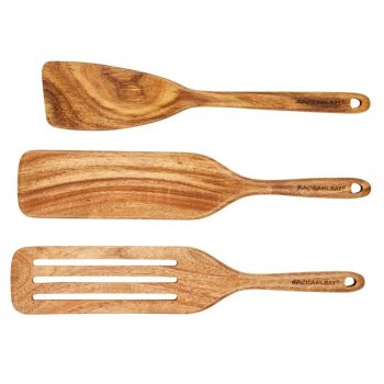 3-Piece Acacia Wood Kitchen Utensil Set