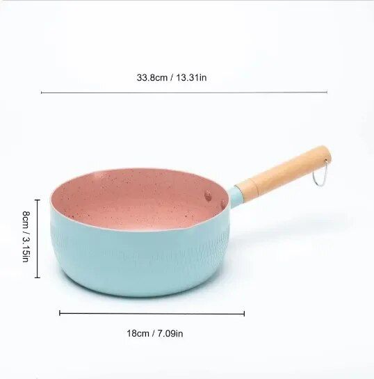 Japanese Non-Stick Multi-Color Snowflake Cooking Pot for Induction & Gas Stoves Home & Garden Kitchen Kitchen & Dining