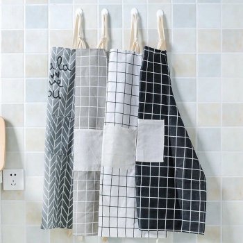 Alternative view of Adjustable Cotton Linen Chef Apron