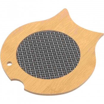 Alternative view of Bamboo Multi-Purpose Trivets for Kitchen and Dining - Round Classic Style Coasters and Hot Pot Holders