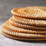 Versatile Natural Rattan Coasters - Handwoven, Heat Resistant, Multi-Size - Image 8
