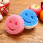 Multi-Purpose Smiley Face Cleaning Sponge - Image 2