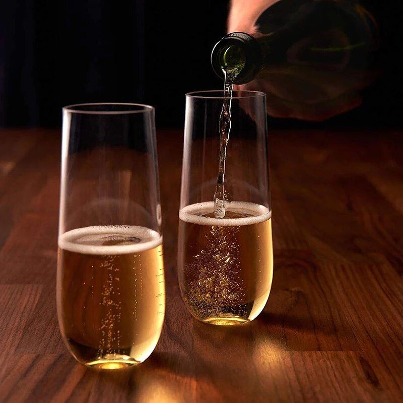 Elegant Shatterproof Champagne Glass - Reusable, Eco-Friendly Drink Cup for Parties & Events Kitchen