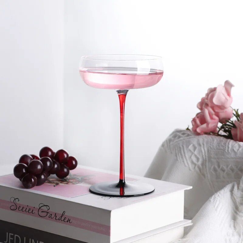 Elegant Crystal Cocktail Glasses - Multipurpose Goblets for Special Occasions 