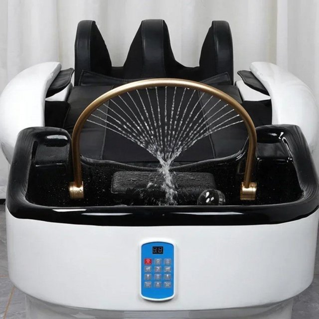 Luxurious Whole Body Heated Massage Shampoo Bed with Water Circulation - Ideal for Beauty Salons & Barber Shops - Image 5