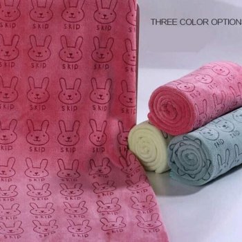 Adorable Rabbit Cartoon Mini Face Towel for Babies - Ultra-Soft, Absorbent, and Perfect for Sensitive Skin