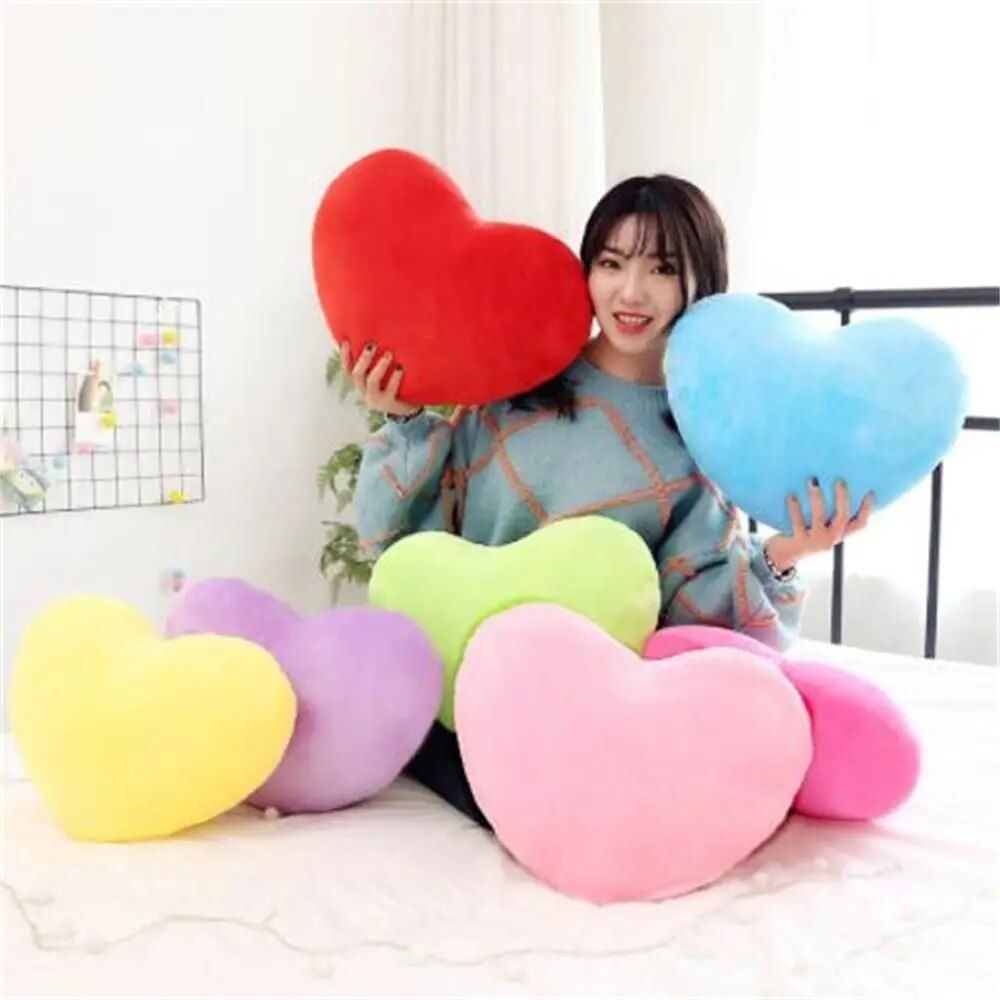 Charming Heart-Shaped Plush Pillow Home & Garden Home Decor