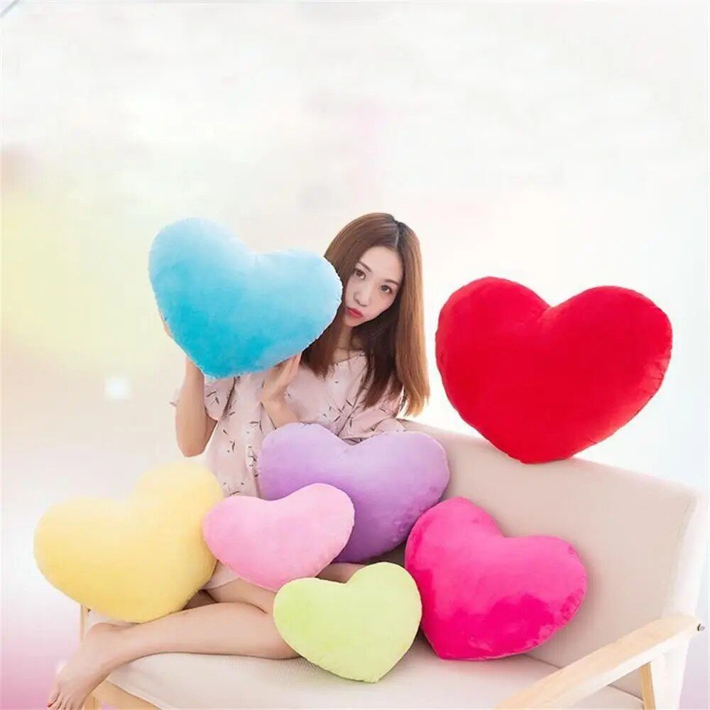 Charming Heart-Shaped Plush Pillow Home & Garden Home Decor