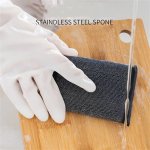 Magic Stainless Steel Dishwashing Sponge - Image 4