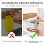 Eco-Friendly 2-in-1 Dish Soap Dispenser with Sponge Holder - Image 3