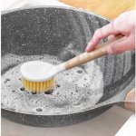 Eco-Friendly Long Handle Kitchen Cleaning Brush - Image 4