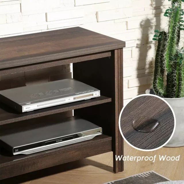 Modern Farmhouse 58" Espresso TV Stand for 65" Screens with Storage - Image 4