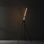 Modern Nordic LED Floor Lamp – Minimalist Aluminum 3-Prong Design for Elegant Home Lighting - Image 6