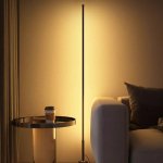 Modern Nordic LED Corner Floor Lamp - Dimmable, Remote-Controlled Mood Light for Home Decor - Image 3