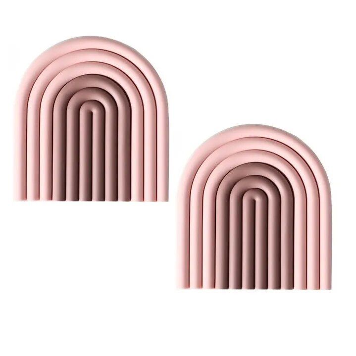 2PCs Dark Pink