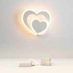 Modern Nordic LED Heart-Shaped Wall Lamp for Cozy Illumination - Image 2