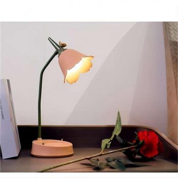 Adjustable LED Desk Lamp with 3-Color Touch Dimming - Decorative and Functional Night Light for Reading, Writing, and Home Decor