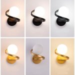 Modern Black Copper LED Wall Sconce - Image 7