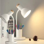 Contemporary Nordic Desk Lamp with Pen Holder - LED Office and Home Decor Light - Image 5