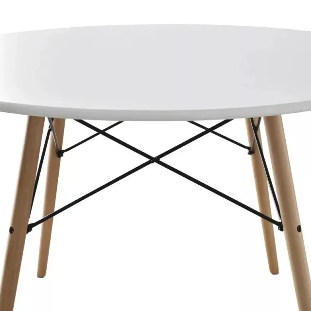 42″ Modern Round Dining Table & Chair Set