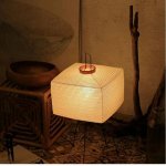 Wabi-Sabi Japanese Tripod Floor Lamp with Rice Paper Shade - Modern LED Standing Light for Home and Hotel - Image 4