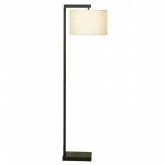 Elegant 62" Contemporary Metal Floor Lamp with LED Bulb and Footswitch, Black - Image 2
