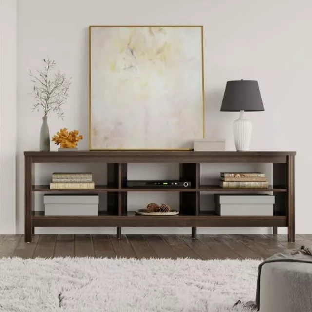 Modern Farmhouse 58" Espresso TV Stand for 65" Screens with Storage - Image 5