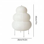 Elegant Japanese Minimalist Rice Paper Table Lamp - Image 7
