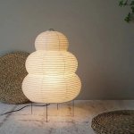 Elegant Japanese Minimalist Rice Paper Table Lamp - Image 2